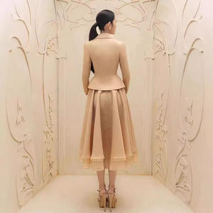 <span class=keywords><strong>Falda</strong></span> plisada de negocios, traje de oficina, <span class=keywords><strong>falda</strong></span> larga de gasa, trajes elegantes Acampanados para oficina, conjuntos de trajes de <span class=keywords><strong>falda</strong></span> para mujer - Product Image 3