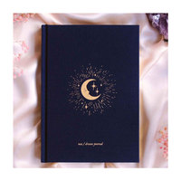 LABON vente en gros, couverture en tissu en feuille d'or personnalisée à dos rigide, Journal de rêve, agenda cadeau