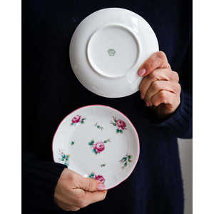 Soucoupes Richard Ginori de style Amalfi, motif tropical bohème personnalisable pour hôtels et restaurants - Product Image 1