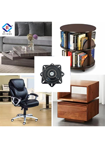 Tocadiscos Lazy Susan de Metal moderno A02 para cocina, comedor, dormitorio, placa giratoria de acero, herrajes para mesa, silla giratoria - Product Image 5