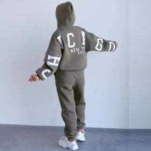 <span class=keywords><strong>Abbigliamento</strong></span> Trendy per Donne 2025, Set di Felpa con Cappuccio e Pantaloni, Completi Casual Eleganti da Donna, Tuta Sportiva alla Moda - Product Image 3