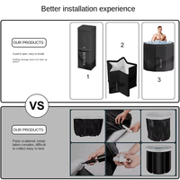 Baignoires Spa Extérieures Modernes en PVC Écologique avec Thermostat Personnalisable, Autoportantes, pour Adultes et Bébés, 10 Jets, Utilisation Intérieure et Extérieure