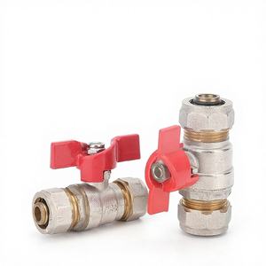 Válvula de Bola de Compresión de Aluminio y Plástico de 4/8/6/8/1 Pulgadas, Accesorio de Compresión con Rosca Interna, Interruptor de Válvula de Bola de Latón - Product Image 3