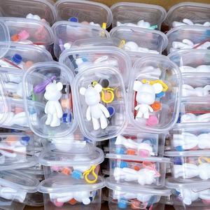 Kit de Figuritas de Oso para Arte Fluido, No Tóxico, con Pintura Acrílica Multicolor, para Decoración Moderna del Hogar y Regalos - Product Image 3