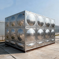 Réservoir d'eau souterrain en acier inoxydable avec construction à double paroi pour la détection des fuites