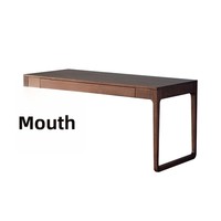 Bureau en bois massif de noyer noir d'Amérique du Nord Dingshuai Modèle 1522, assemblé par mortaise et tenon, mobilier de bureau nordique, style chinois moderne pour la maison