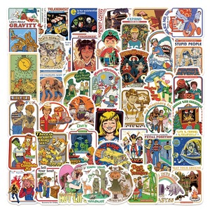 50 autocollants d'horreur américains pour skateboard, bouteille, voiture, décoration, affiche de <span class=keywords><strong>film</strong></span> effrayant - Product Image 5