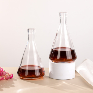 450ml Super Flint Coned Forme Rouge Vin Liqueur Bouteille Distributeurs Décanteur pour Alcool Liqueur Brandy <span class=keywords><strong>Vodka</strong></span> - Product Image 5