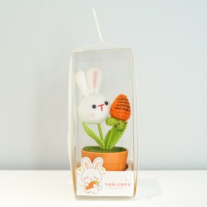 Custom Teacher's Day <b>creative</b> <b>gifts</b> handmade crochet yarn, rabbit potted plants finished products holiday company event <b>gifts</b> - Product Image 6