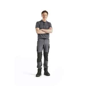 BLAKLADER - 142216459699D112 4-way-stretch Service <b>trousers</b> Mid grey/<b>Black</b> - EAN 7330509734834 <b>WORK</b> <b>TROUSERS</b> <b>CARGO</b> <b>WORK</b> <b>TROUSERS</b> - Product Image 3