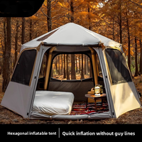 Tente de camping de luxe avec protection UV pour le camping en voiture, climats extrêmes, tente de pêche gonflable