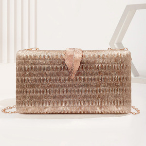 Bolso de noche cruzado para mujer, monedero de <span class=keywords><strong>fiesta</strong></span> de tela con forro de algodón, patrón de estrella y moneda para bodas y fiestas - Product Image 3