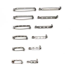 25 مسمار من الفولاذ المقاوم للصدأ مقاوم للماء مطلي كاجوال بقفل من 3 فتحات سهل الاستخدام دبوس دبوس بروش فارغ يحمل اسم الظهر - Product Image 2