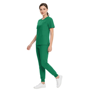 Conjunto de Pantalones Jogger Médicos con Cuello Redondo, Uniforme de Enfermería Elástico Unisex, Transpirable y Suave <span class=keywords><strong>para</strong></span> Uso Hospitalario en Verano 46002 - Product Image 6