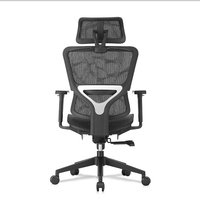 Mobilier de bureau Vente en gros Chaises ergonomiques à dossier haut pour le travail en maille avec appui-tête réglable Chaise de bureau