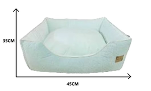 MEiweipet-Cama grande de felpa para perros, sofá cuadrado verde claro, antideslizante, para dormir, ventilado, estampado, para mascotas - Product Image 6