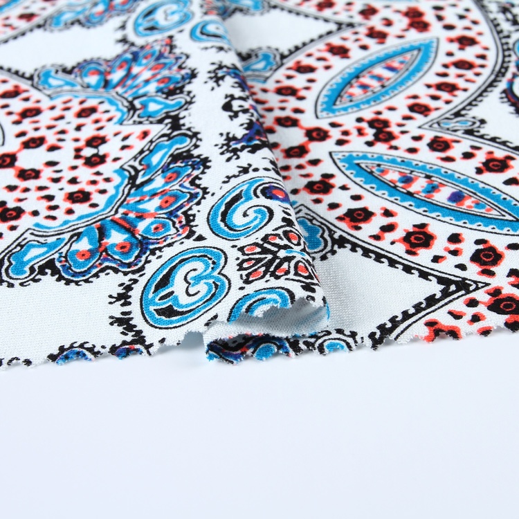 Новейший продукт, классическое синее и оранжевое трикотажное Трикотажное изделие из эластичного вискозы с Африканским принтом