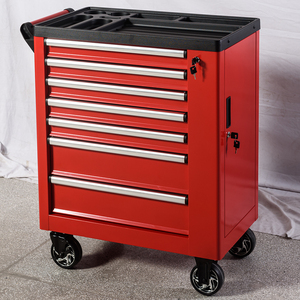 Custom 7 <b>Drawer</b> Garage Steel Tool Cabinets & Hand Sets Workshop Toolbox with <b>Trolley</b> Low Price - Product Image 4