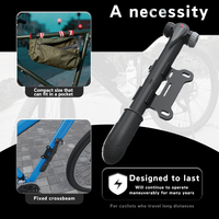 Portable Mini Portable Vélo Pompe À Main En Aluminium Vélo Main Pompe À Air Portable Vélo Pneu Pum