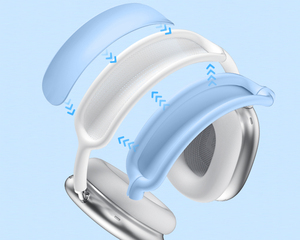 Funda protectora <span class=keywords><strong>de</strong></span> silicona para <span class=keywords><strong>Airpods</strong></span> Max Headband Pad Headband Cover para Apple <span class=keywords><strong>Airpods</strong></span> Max Earphone - Product Image 1
