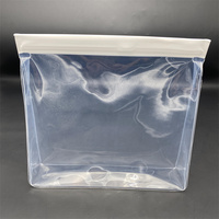 Pochette d'emballage en plastique transparent avec logo d'entreprise d'impression personnalisée Sac fourre-tout en plastique PVC givré mat transparent