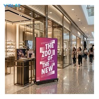 Écran LED portable pliable Vislat P2.5 P1.86, affichage de poster, étanche, haute luminosité, signalisation numérique pour la publicité vidéo