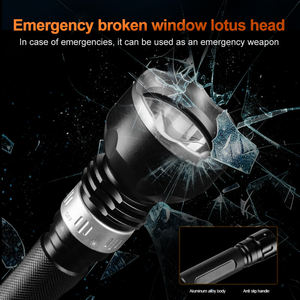 WOSEN Aluminum Alloy Diving Flashlight Amphibious <b>Lighting</b> Magnetic Rotary Switch 5 Brightness Modes Practical Dive Flashlight - Product Image 6