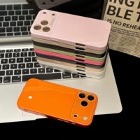 Funda de Teléfono Personalizada, Simple, Brillante y Colorida, con Protección de Lente de Cámara de Vidrio para iPhone 17, 16 Pro Max, 15, 14, 13, 12, 11
