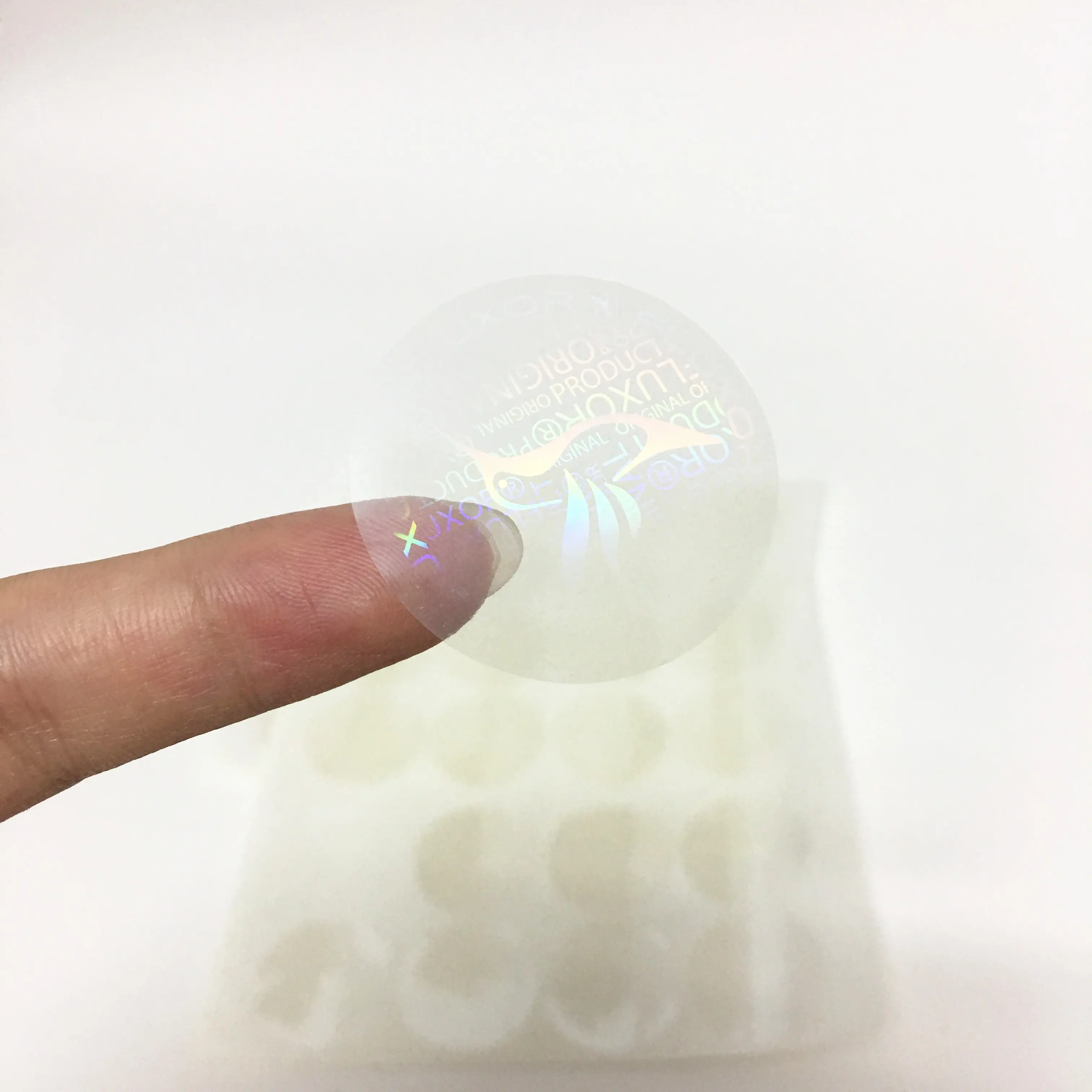 Sicherheit Nach 3D Anti-Gefälschte Transparent Hologramm Aufkleber