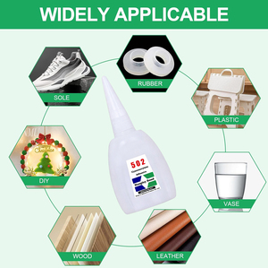 Strong CA <strong>Glue</strong> All-Purpose Cyanoacrylate Adhesive for Wood Metal Ceramic Rubber <strong>Leather</strong> and Fiberglass Quick-drying <strong>Glue</strong> - Product Image 4