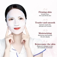 Masque facial en feuille de bio-collagène et rétinol, lot de 5, marque privée OEM, hydratation instantanée, lissant, raffermissant, anti-rides, végétalien, vente en gros