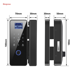 Top Bán Văn Phòng An Ninh Khóa Thông Minh Giá Rẻ Keyless Nhập Thẻ Truy Cập Tuya Ứng Dụng Khóa Thông Minh Cho Cửa Kính Mật Khẩu Lưu Trữ Dữ Liệu - Product Image 3