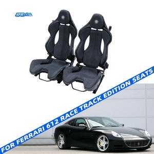 Siège de voiture personnalisable en cuir et fibre de carbone sèche, version piste, pour Ferrari 612 (Scaglietti HGT-S HGT-C SesSanta) - Product Image 1