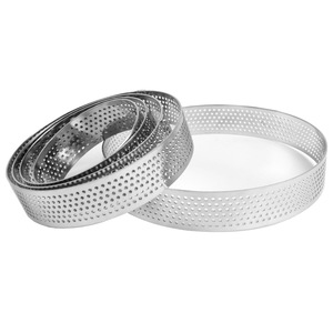 Stainless Steel Perforated Tart Rings Round Square Oval Cake Mousse Mold Baking Pastry Tools Dishwasher Safe Oven Safe - Product Image 5