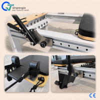 Machine de Pilates Reformer Professionnelle en Aluminium avec 6 Ressorts Réglables pour Studio et Gym