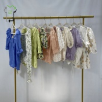 Lot en gros de hauts en polyester/coton d'occasion, styles et tailles variés, bonne qualité, chemisiers YIJIAYI, haute qualité, poids réel
