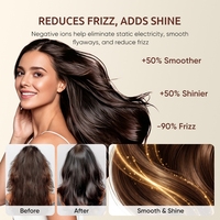 Sèche-cheveux multifonctionnel, brosse coiffante, sèche-cheveux à air, styler avec 6 embouts pour le coiffage des cheveux