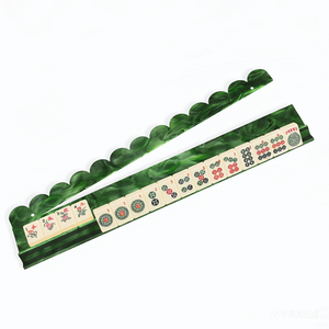 Ensemble de pousseurs magnétiques de mahjong américain en acrylique <span class=keywords><strong>bleu</strong></span> roi brillant de haute qualité de 17,5 pouces, design ondulé pour une gestion des tuiles sans effort - Product Image 4