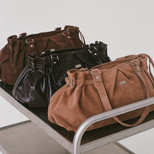 <span class=keywords><strong>Bolsa</strong></span> de Almacenamiento de Ganchillo Reutilizable de Alta Gama con Cordón, Color Liso, Alta Calidad, Duradera, Color Café Oscuro, con Logotipo Personalizado - Product Image 5