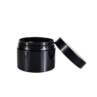 Pot de haute qualité 30ml 50ml 60ml 80ml 100ml 200ml 250ml 500ml Pot en plastique PET noir