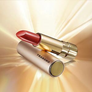 Étui à rouge à lèvres de luxe en aluminium, tube de rouge à lèvres, baume à lèvres, tube de rouge à lèvres pressé doré personnalisé - Product Image 1