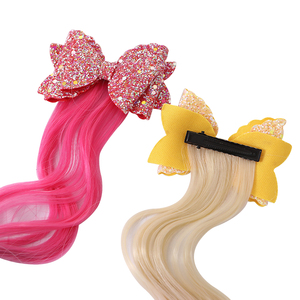 Extension per capelli per bambini Glitter fiocchi carini per bambini accessori per capelli per bambine - Product Image 2