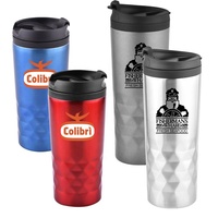Tasse de voyage à Double paroi en acier inoxydable 350ml/500ml, 16oz, sans BPA, pour bureau automobile, avec revêtement en plastique, bon marché