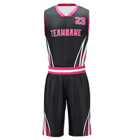 Seragam Basket Kustom Grosir dan Set Celana Pendek untuk Tim Pemuda, Dewasa, Pria dan Wanita, Musim Panas, Bernapas, Cepat Kering