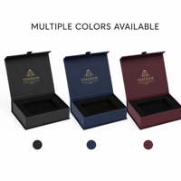 Boîte cadeau rigide à rabat magnétique personnalisée de luxe avec insert en velours pour bijoux, parfums, montres, emballage en gros