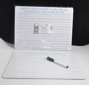 Tableau blanc d'écriture en carton effaçable personnalisé pour enfants, tableau blanc d'apprentissage des lettres et des mots