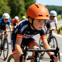 Nouveau casque de sécurité pour enfant en PC et EPS résistant aux chocs, motif dinosaure de dessin animé, pour vélo, trottinette et skateboard, conforme à la norme EN1078