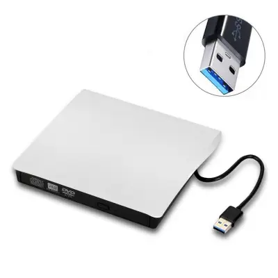 Unidad de DVD externa portátil con USB 3,0, reproductor óptico Compatible con Windows 10, portátil, escritorio, iMacs, CD, DVD, RW