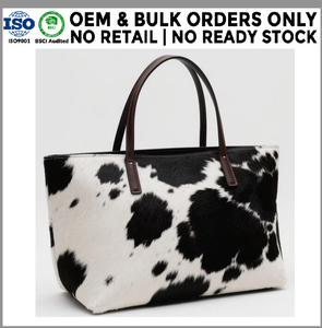 Borsa Tote in <span class=keywords><strong>Vera</strong></span> <span class=keywords><strong>Pelle</strong></span> di Vacchetta con Stampa Animale, Spaziosa e Casual, Personalizzabile dal Produttore - Product Image 3
