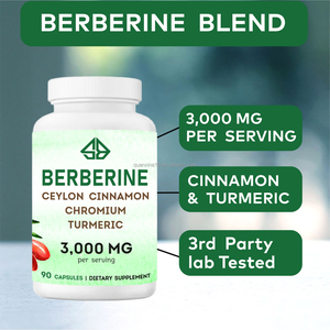 Berberina Orgánica OEM, Canela de Ceilán, Cromo y Cúrcuma 3000mg, Mejora la Inmunidad y la Salud del Corazón, 90 Cápsulas para Adultos - Product Image 4